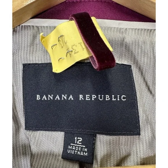 Banana Republic Gray Suit Size 12 Womens Wool Blend Lined Career Business - Picture 4 of 9